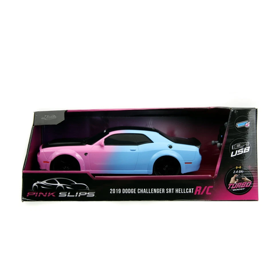 Jada Pink Slips RC Car 1:16 – USB Rechargeable, Bright Colors, Rubber Tires - Image 2 of 4