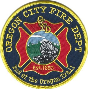 OREGON - Oregon City Fire Department patch - Best of the Oregon Trail - Est 1853