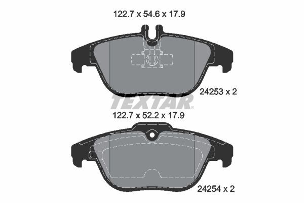 Textar Bremsbelagsatz, Scheibenbremse 2425301 FüR MERCEDES-BENZ-image