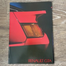 RENAULT GTA V6 & V6 TURBO Car Sales Brochure 1986