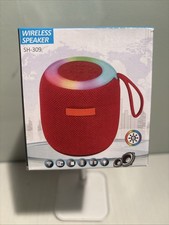 Nuevo Altavoz Inalámbrico Rojo SH 309 – ¡Altavoz Portátil de 10 metros de distancia!