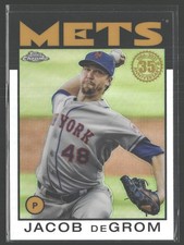 2021 Topps Chrome #86BC-23 Jacob deGrom 1986 Topps Baseball 35th Anniversary