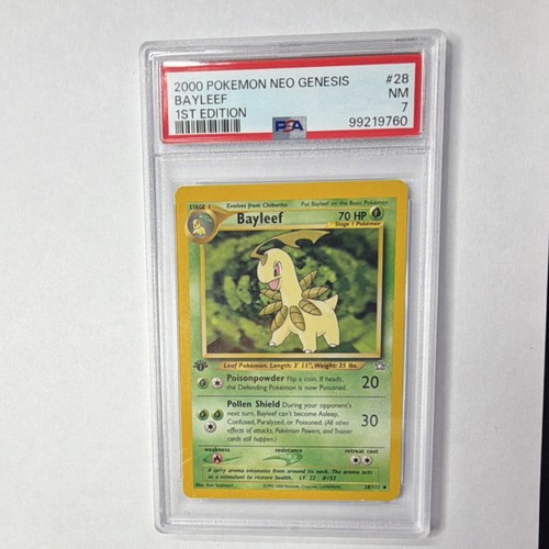 Bayleef (1st Edition) graded PSA 7 for sale on eBay