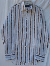 Vintage Givenchy for Chesa long sleeve 1970's era polyester shirt men's medium