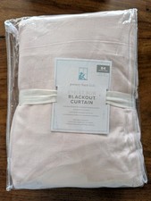 POTTERY BARN KIDS Tie-Top Eyelet Bow Blackout Curtain-44x84"-Light Pink-OPEN BOX