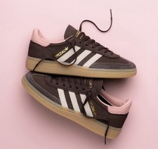 Adidas Handball Spezial Dark Brown Mauve Pink Gum Shoes JR0852 Women's Size 7.5