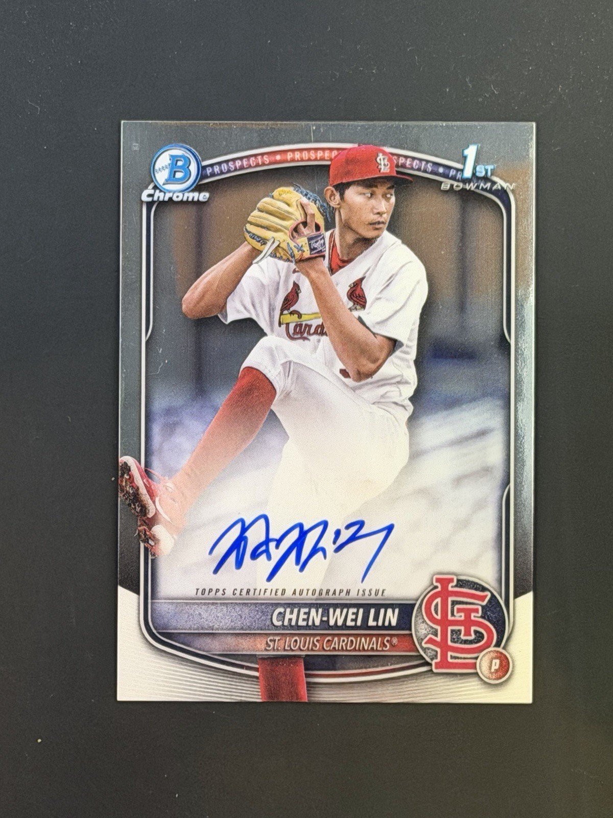 2025 Bowman - Chrome Prospect Autographs Chen-Wei Lin #CPA-CL (AU, RC)
