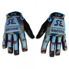 SE BIKES GLOVES,Oldschool GT BMX RETRO SE RACING RIPPER 2X-LARGE CAMO BLUE NEW