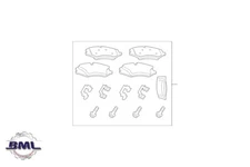 LAND ROVER NEW DEFENDER 2020 > BRAKE PAD CALIPER KIT.PART- LR162045LR