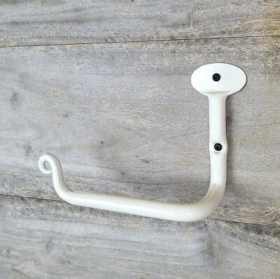 Porte-papier toilette porte-rouleau de mouchoir en fer blanc crème crochet de... - Photo 1/4