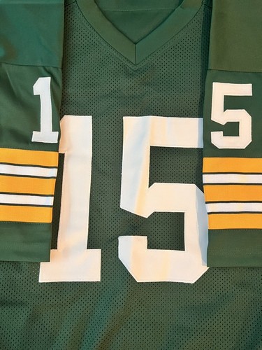 Green Bay Packers BART STARR jersey XL green NEW - Picture 8 of 8