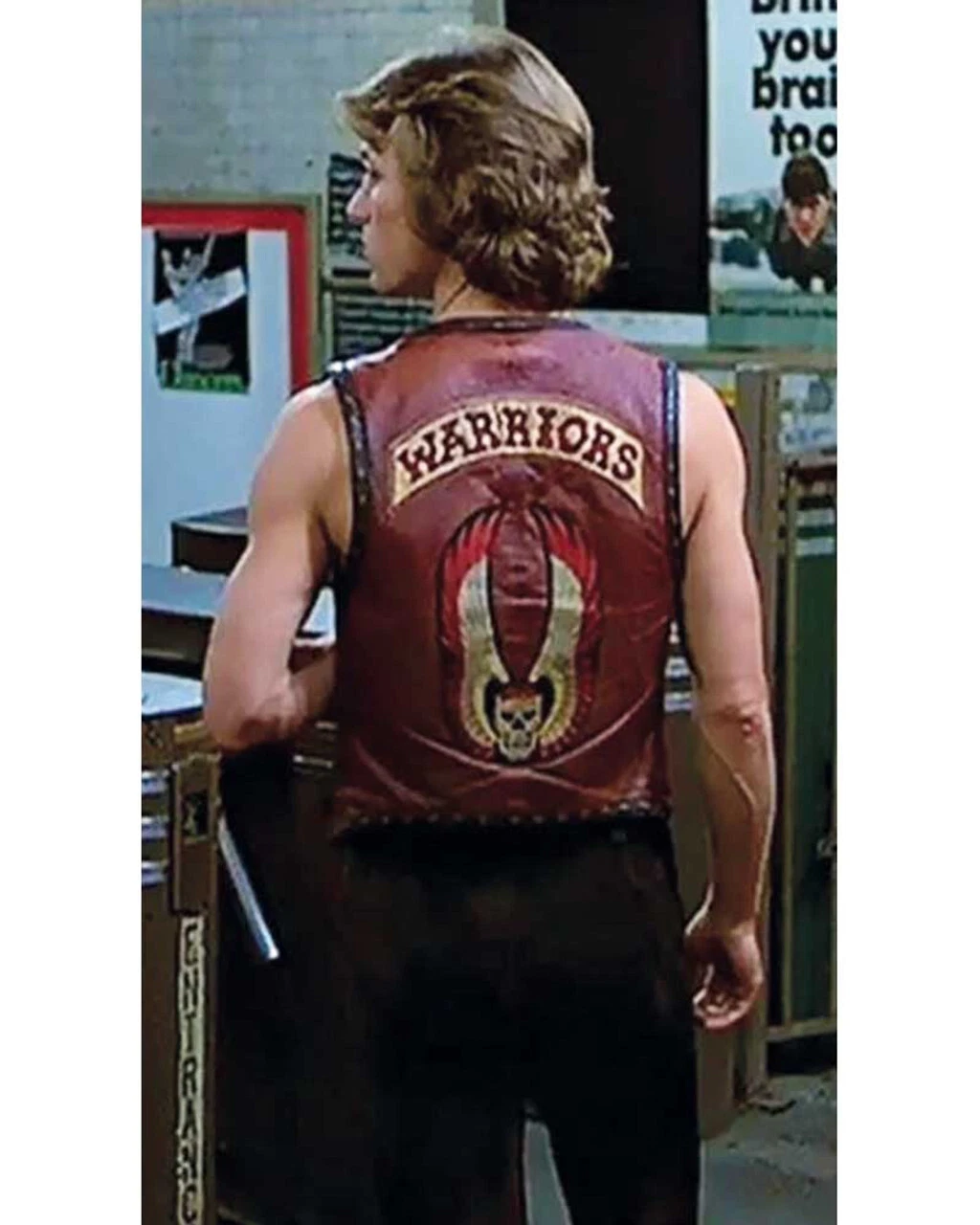 The Warriors Movie Jame Remar Ajax Gang Real Leather Shirt Motorcycle Biker Vest