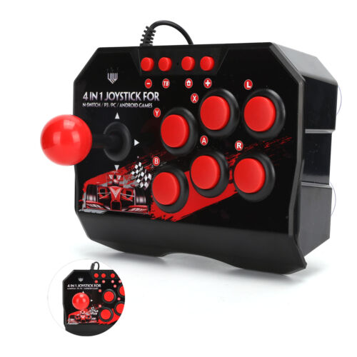 Arcade Fight Stick Universal Juego Arcade Joystick con 3 M/9,8 ft USB - Imagen 12 de 22