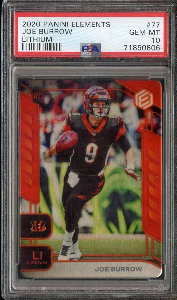 Joe Burrow Panini Elements #77 Lithium