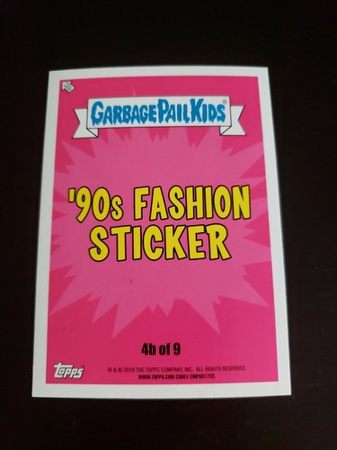 4b DUNGA REESE Garbage Pail Kids 2019 Hate 90's FASHION GREEN GPK - Picture 2 of 2
