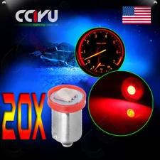20Pcs BA9s 1815 1445 57 1SMD LED Bulb Red Instrument Gauge Dash Light Lamp 1895