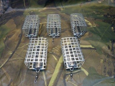 5x Futterkorb Handmade - je 100g - Feeder Set für Fluss & See - Angeln