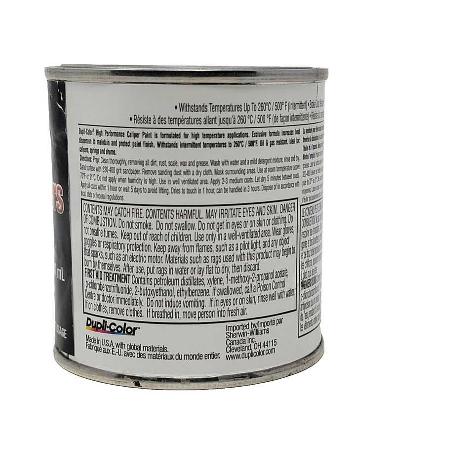 Dupli-Color High Performance Red Caliper Paint with Ceramic 8oz 237mL ...