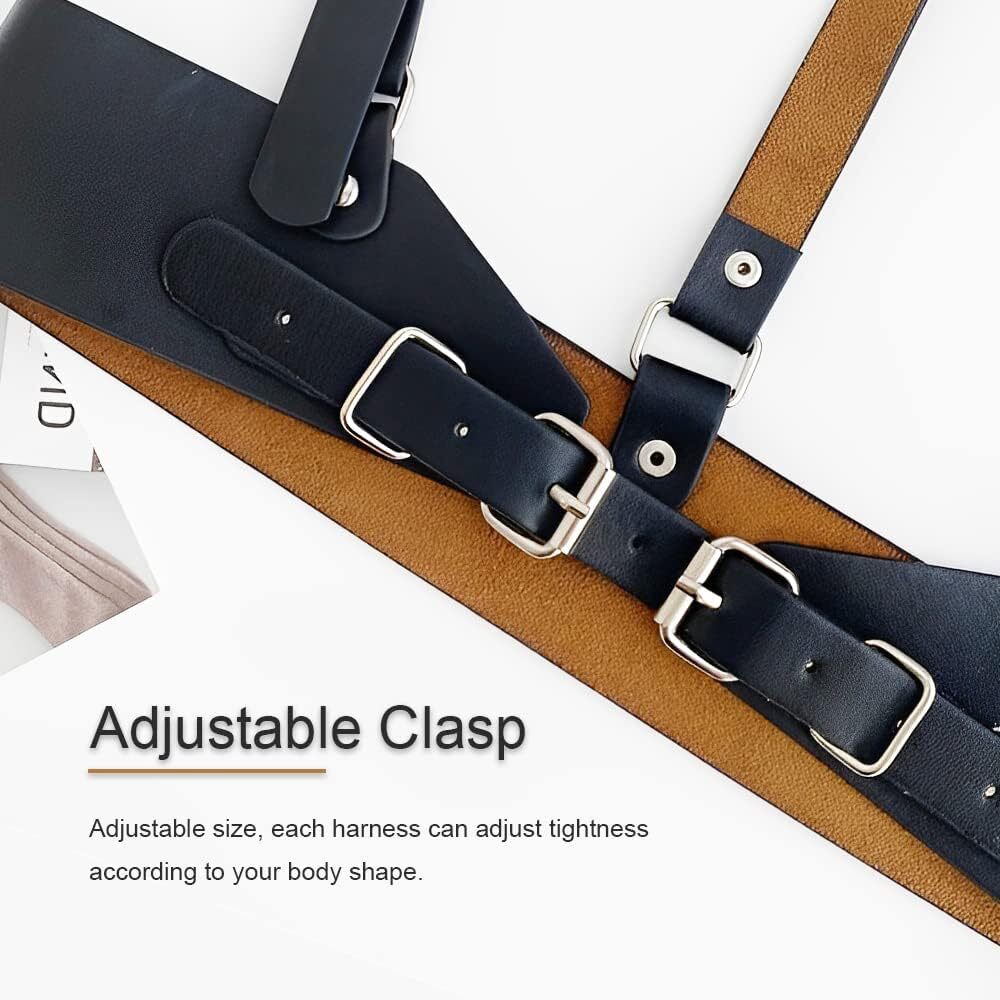 Leather Harness For Women Waist Punk Belt Fashion Body Chain : 26\