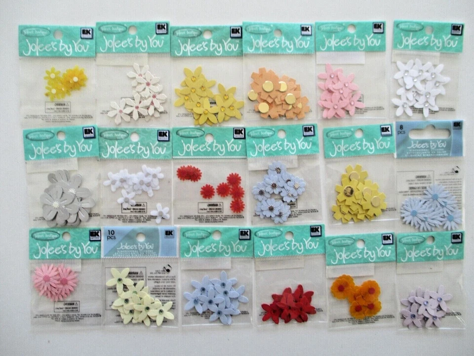 EK SUCCESS BRANDS Jolee's Boutique Embellishments - tiny paper flowers - not adhesive - choice