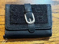 Small Black Fashion Wallet by Icing NWOT Tri-fold 