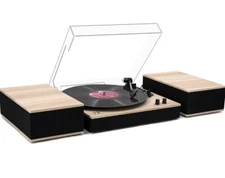 MPK Bluetooth Record Player,Turntable HiFi System With Bookshelf Speakers, Vinyl
