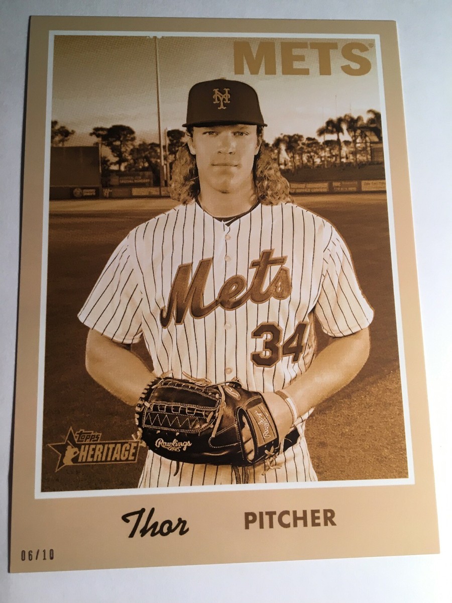 2019 Topps Heritage Nickname Variation Jumbo 5x7 Noah Syndergaard