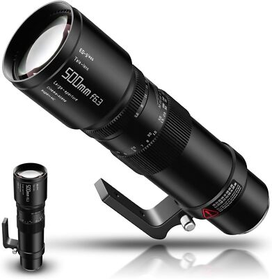 TTartisan 500mm F6.3 Telephoto Mirrorless Lens for Nikon Z ZFC Z5 Z6ii Z7 Z8 Z9