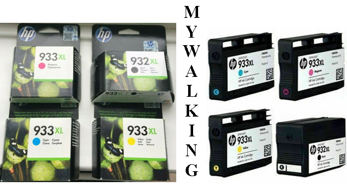 4 NEW 2018DATE CARTRIDGES HP 933XL CYAN MAGENTA YELLOW & 932XL BLACK FASTPOSTAGE