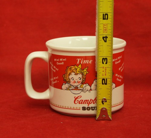 Campbell's Soup Kids Mugs 1998 "M'm! M'm! Good!" 2 Ceramic Cups Mugs - Picture 5 of 6