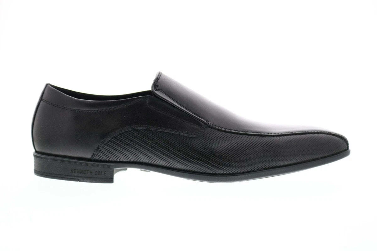 Kenneth Cole New York Regal Slip On Mens Black Casual Loafers Shoes Size 8.5