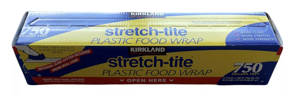 Plastic Wrap with Slide Cutter 12 Inch X 300 Square Foot Roll