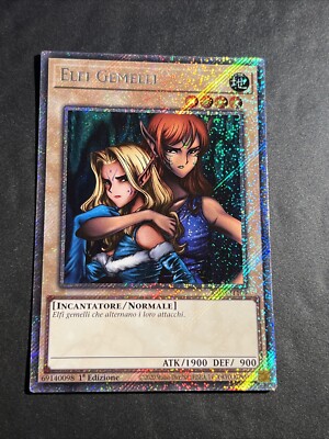 yu gi oh ita 1ed rare secret platin ra03-it109 Elfen Zwillinge 