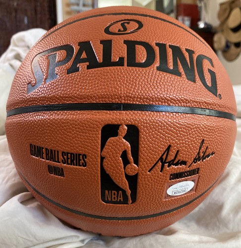 Clyde Drexler Signed Full Size NBA Basketball AUTO AUTOGRAPH JSA Blazers COA - Picture 2 of 4