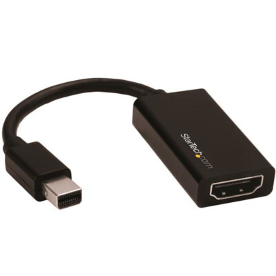 StarTech 0.5FT Mini DisplayPort Stecker auf HDMI Buchse Adapterkabel - Schwarz