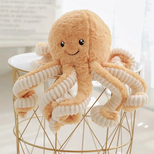 Dogs Pet Soft Cute Octopus Toys Squeaky Interactive Durable Chew Toys Plushie - Picture 9 of 9