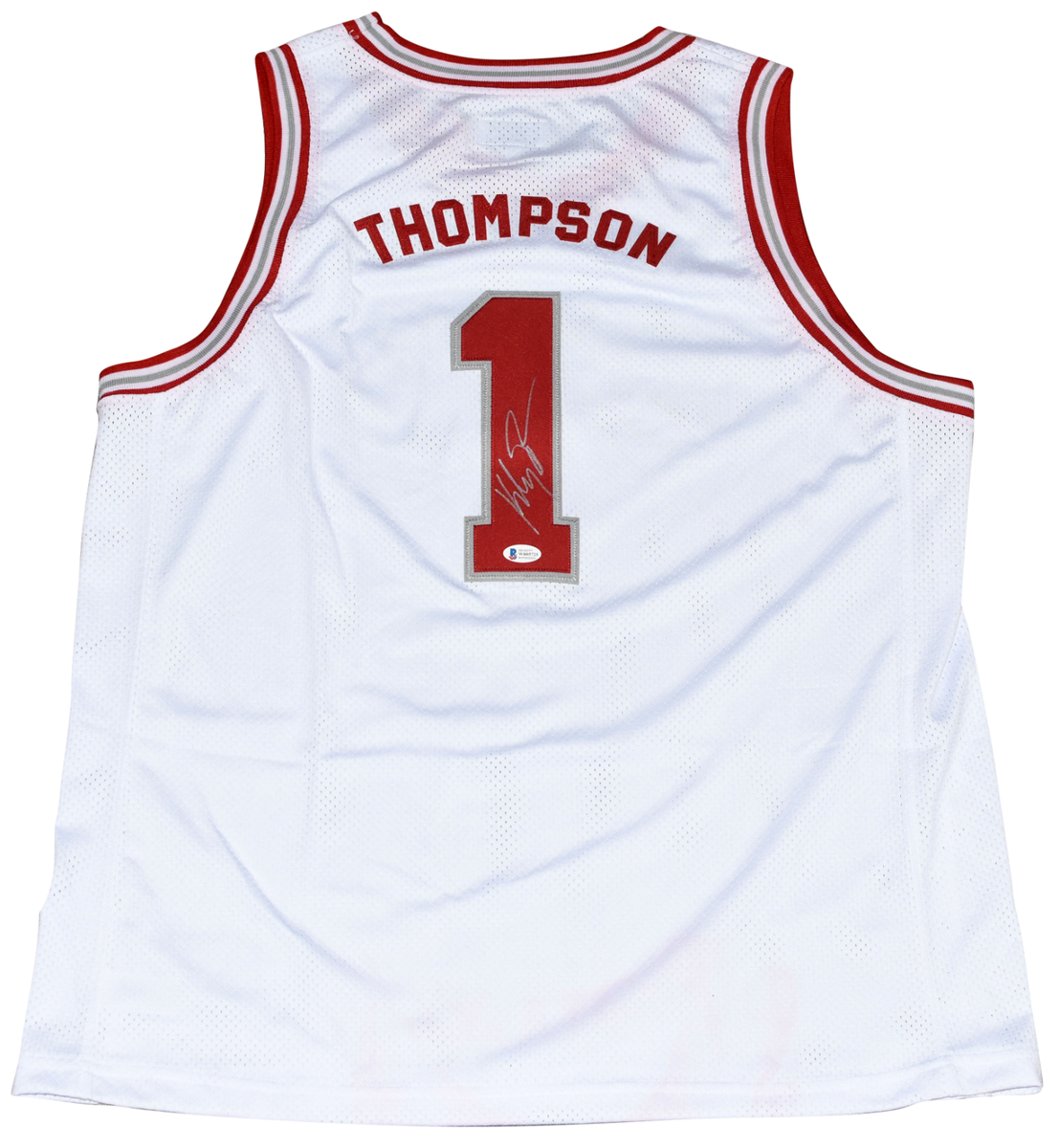 KLAY THOMPSON SIGNED WASHINGTON STATE COUGARS #1 BASKETBALL JERSEY