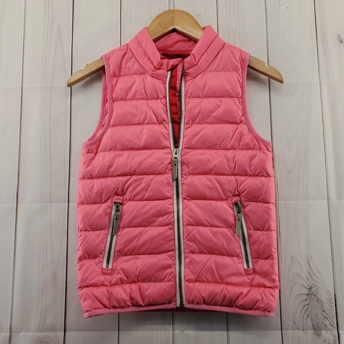 Pink down best sale vest
