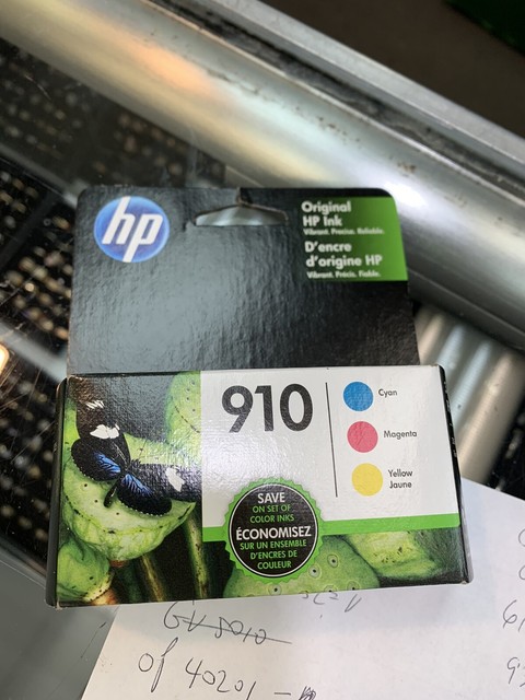 Genuine HP 910 Ink Cartridges Combo Pack - Cyan/Magenta/Yellow for sale online | eBay