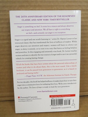 The Dance Of Anger: A Woman's Guide To Changing Intimate Patterns - Paperback In Very Good Condition