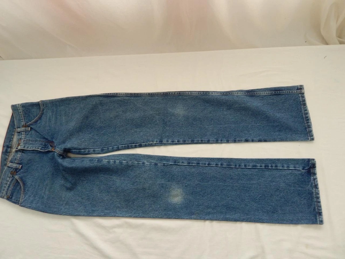 Wrangler Jeans Regular Straight Blue Waist 29 Leg 36 W29 L36 Zip Fly Q1595