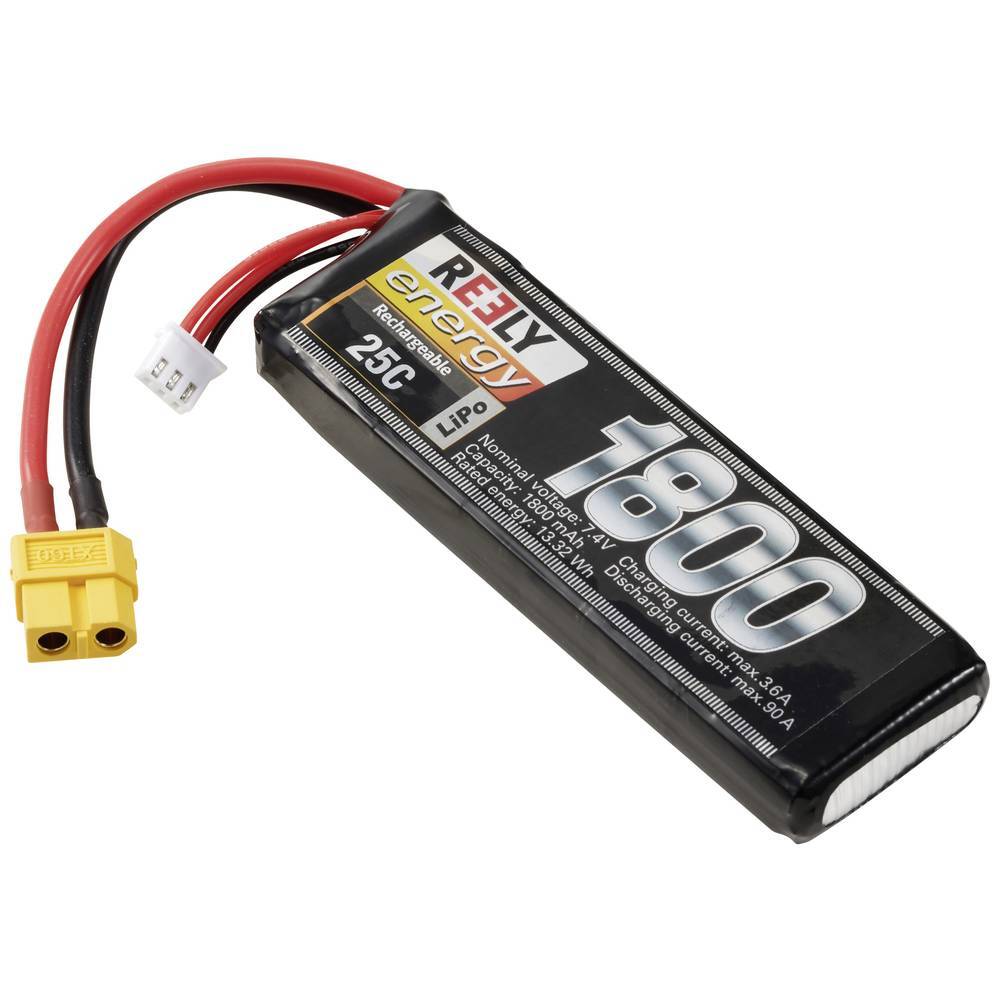 Reely Modellbau-Akkupack (LiPo) 7.4 V 1800 mAh Zellen-Zahl: 2 25 C Softcase XT60