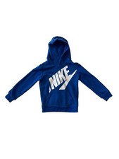Nike Hoodie Blue Sweatshirt Boys Size XS 3-4 Good Condition