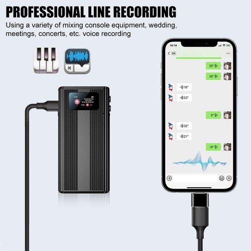 500Hrs Mini Spy Voice Activated Recorder Digital Audio Magnetic 32GB MP3 Player - Picture 9 of 12