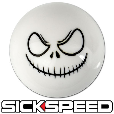 WHITE/BLACK EVIL JACK SMILEY SHIFT KNOB MANUAL SHORT THROW SHIFTER UN2 KIT K43