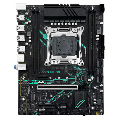 X99 B9 LGA 2011-3 PC Motherboard 4 x DDR4 RAM Dual M.2 USB 3.0 SATA 3 PCI-e 3.0