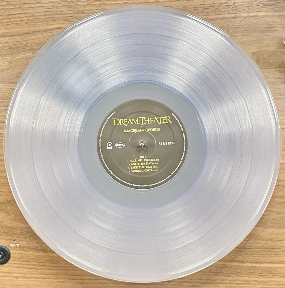 Dream Theater - Images And Words - LP Album Clear Vinyl Record - * Near Mint * - Image 4 of 4