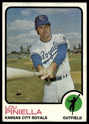 1973 Topps Lou Piniella #140   Kansas City Royals