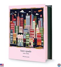 Kate Spade New York 500-Piece Puzzle - 22" Square, Storage Box, City Design