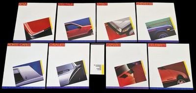 8x CHEVROLET Camaro Monte Chevette Nova 28x31 Prospekt Brochure Sammlung 1986 G